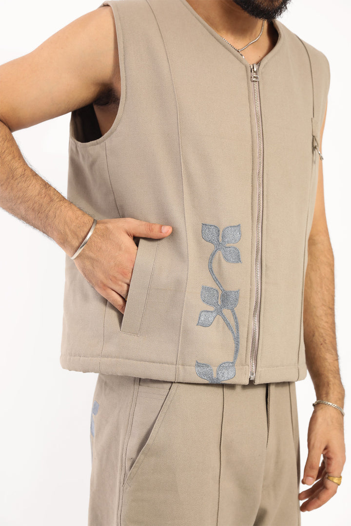 Light Grey Clover Gilet