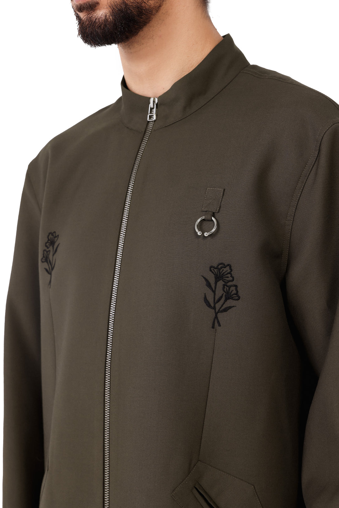 Dark Brown Form Jacket