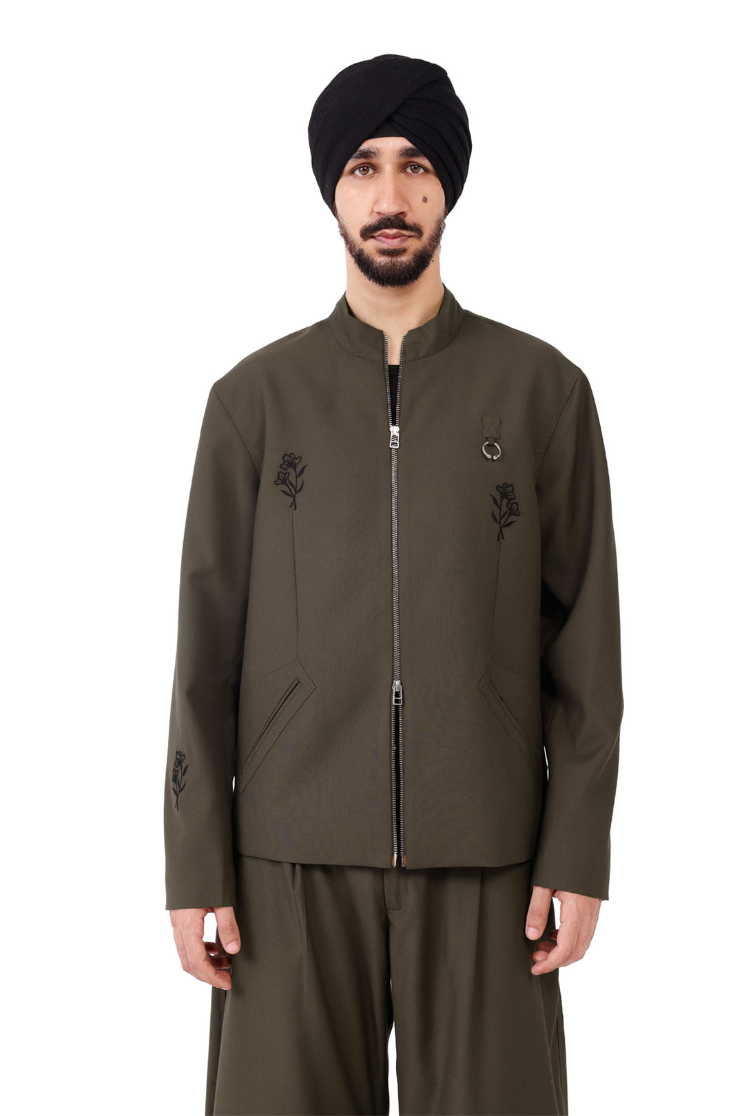 Dark Brown Form Jacket