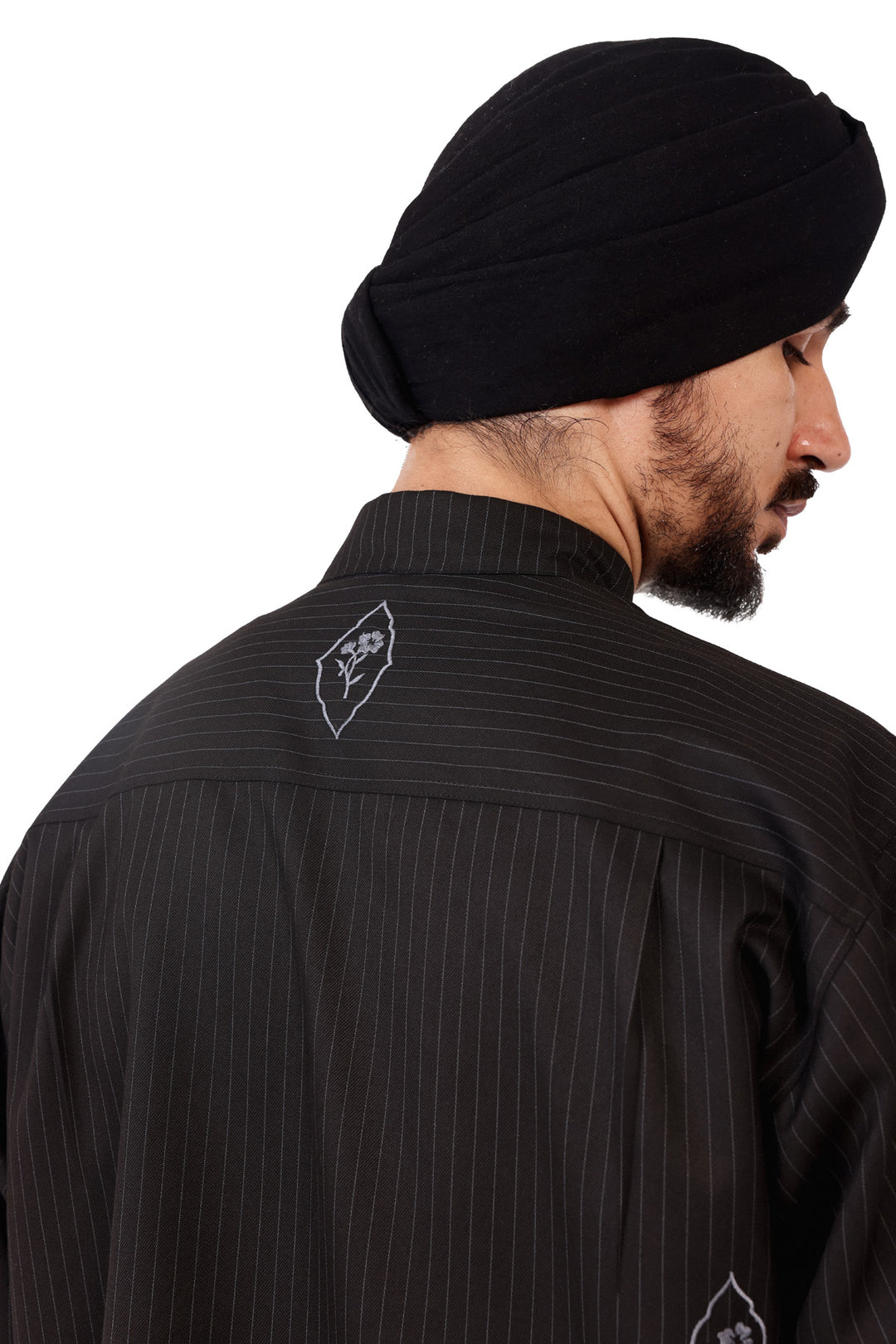 Black Pinstripe General Jacket