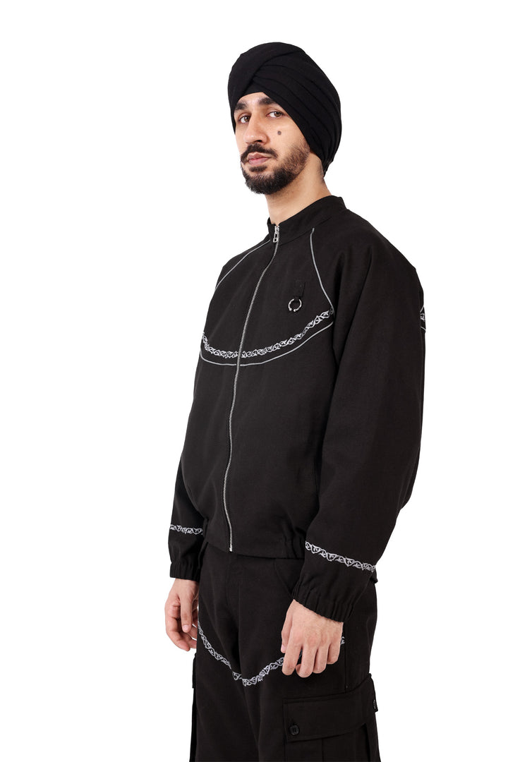 Black Sturdy Track Jacket