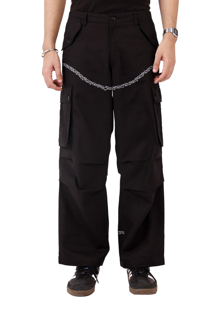 Black Takra Cargo Pants