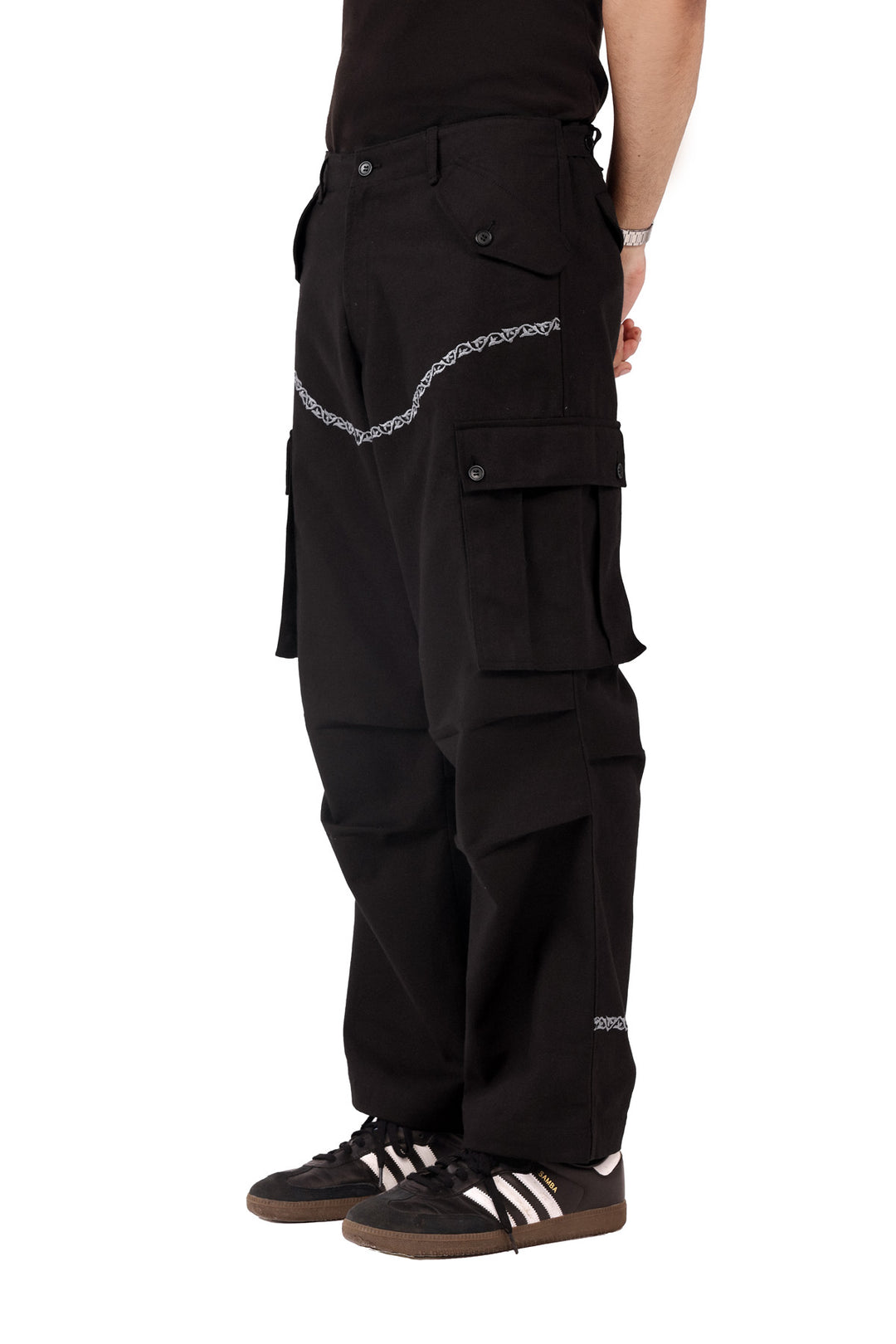 Black Takra Cargo Pants