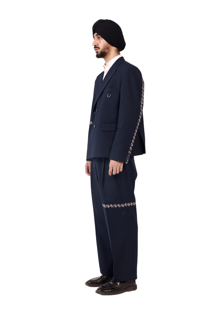 Navy Sidhaa Trousers