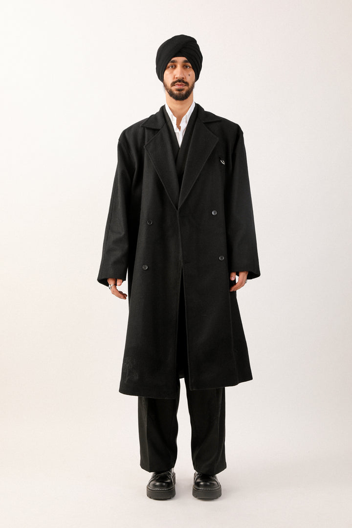 Black Chauraa Coat