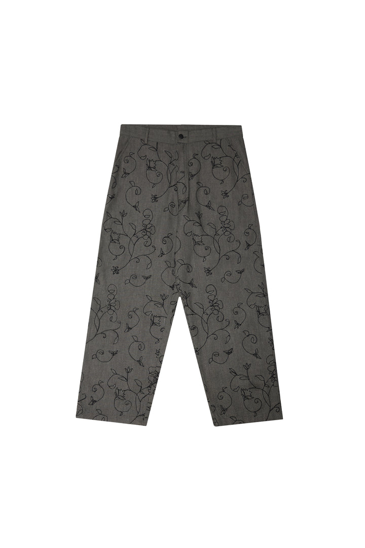 Ash Grey Chained Kam Pants