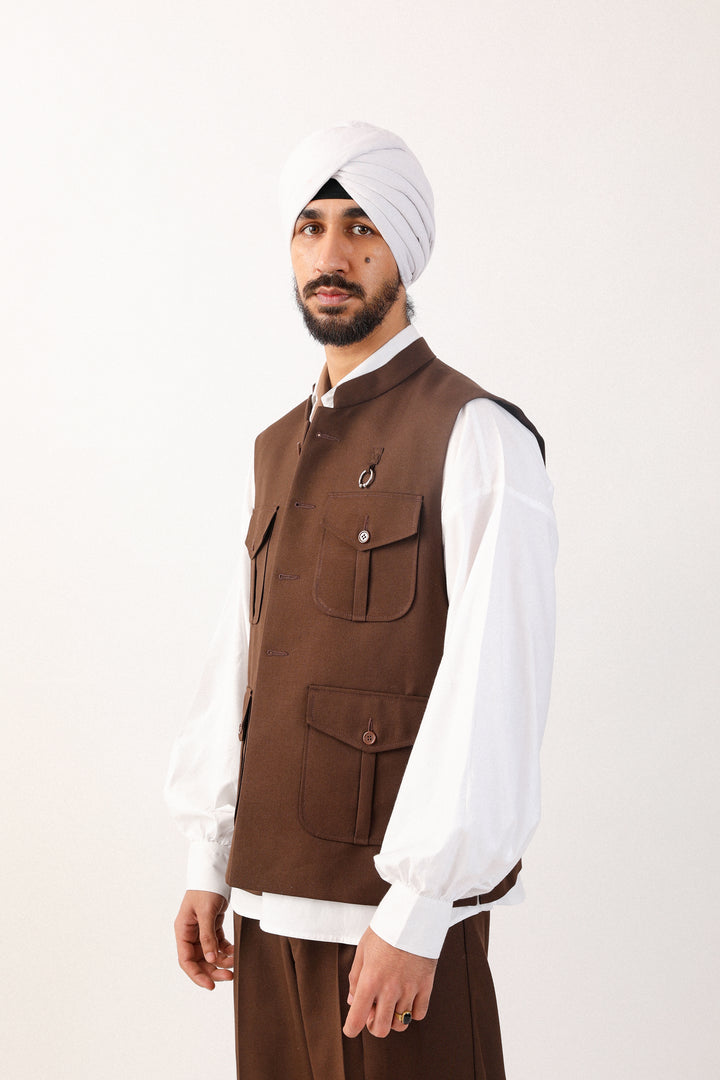 Dark Brown Chaar Vest