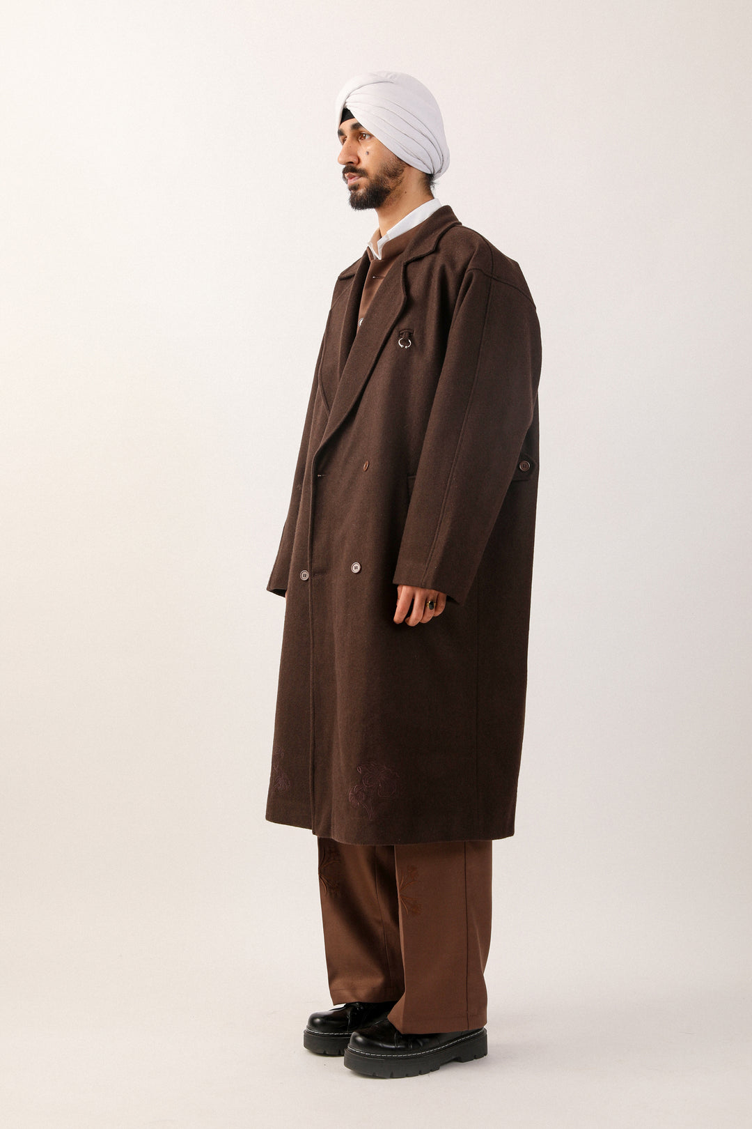 Dark Brown Chauraa Coat