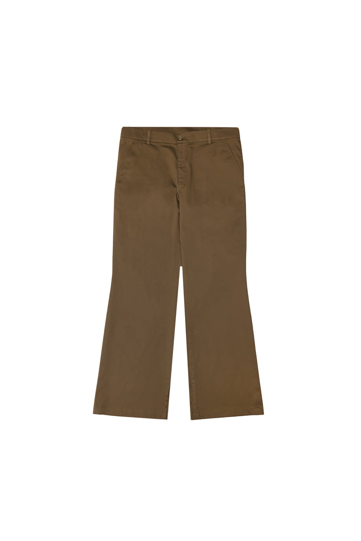 Brown PU Trousers