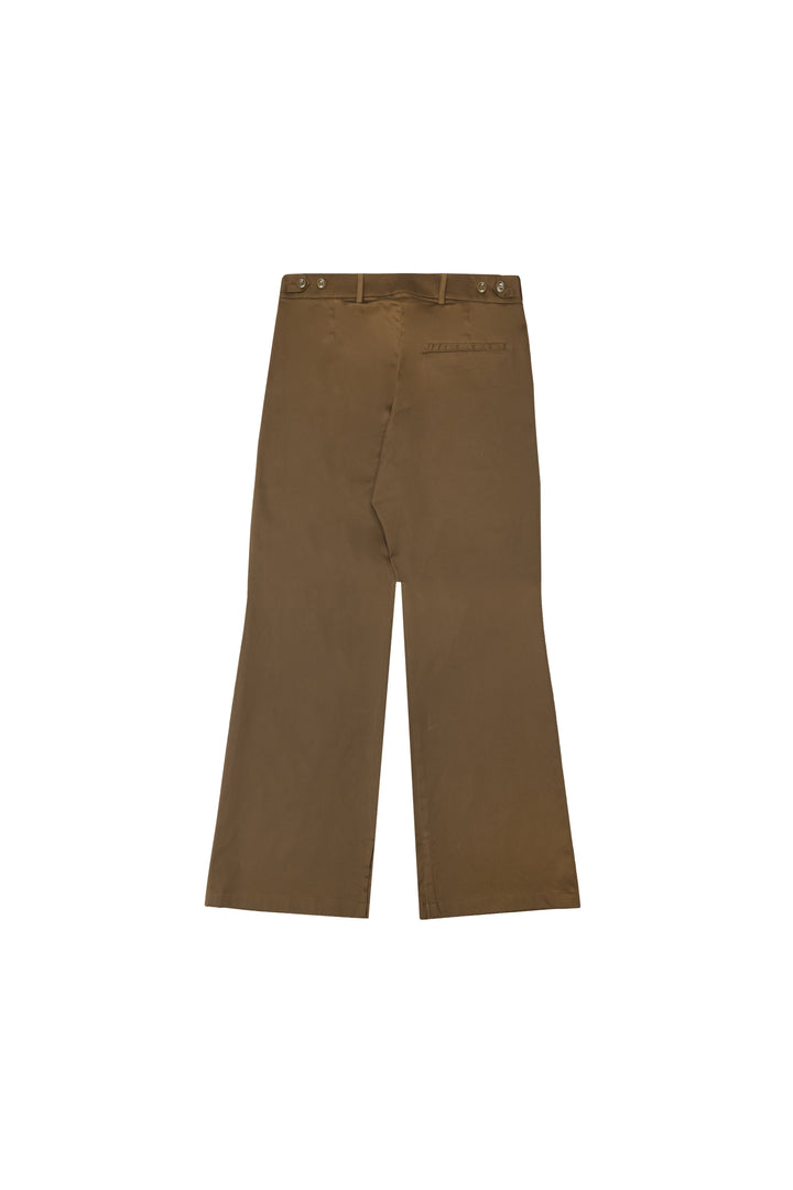 Brown PU Trousers