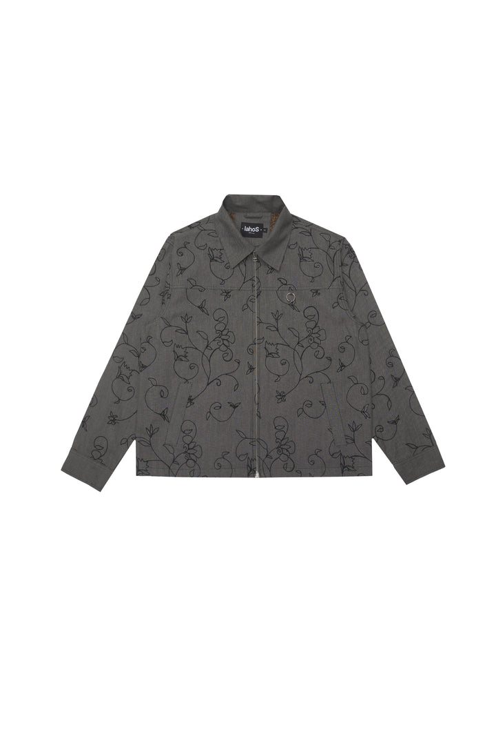 Ash Grey Chained Kam Jacket