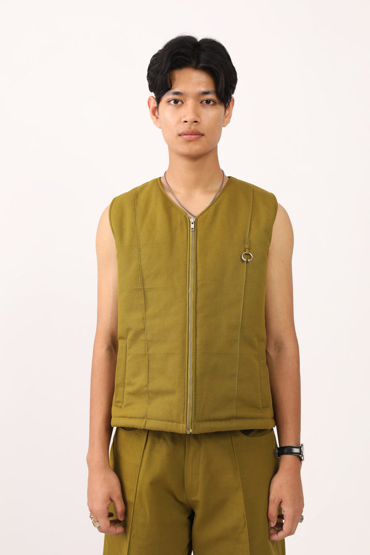 Olive Leaf Gilet