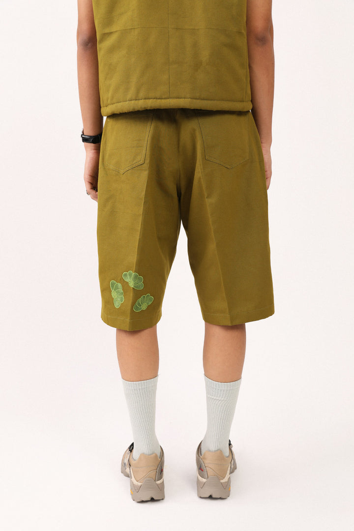 Olive Leaf Shorts