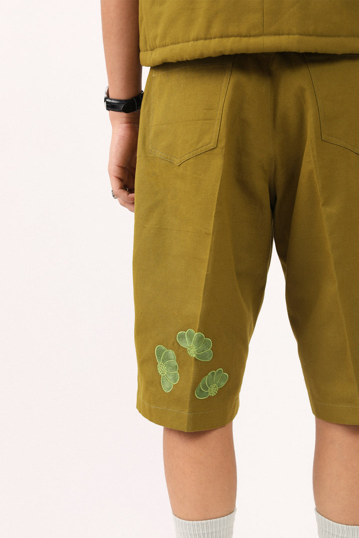 Olive Leaf Shorts