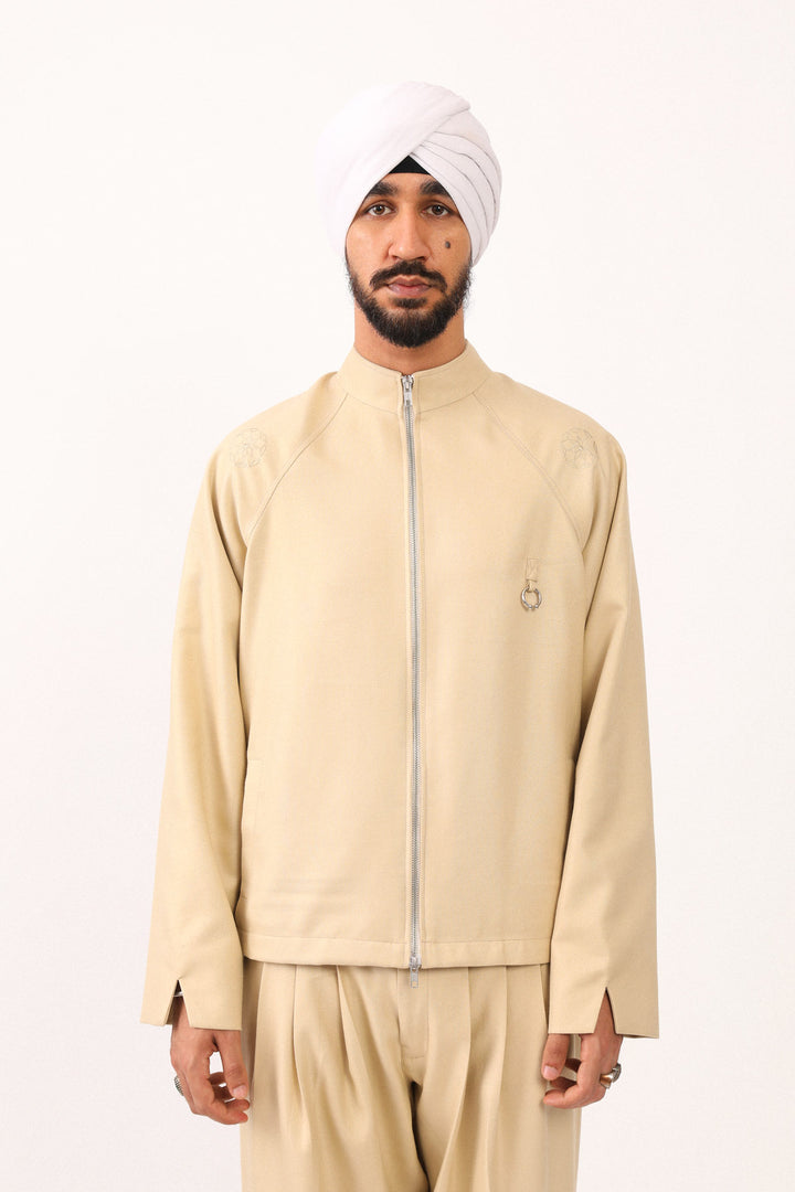 Yellow Nehru Zip