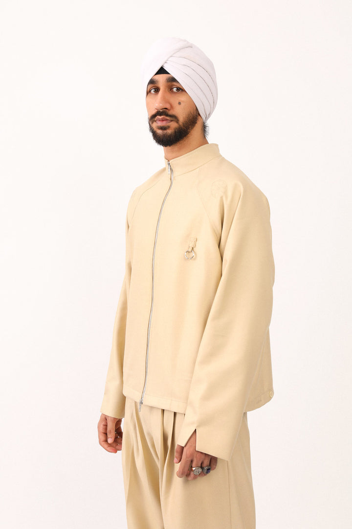 Yellow Nehru Zip