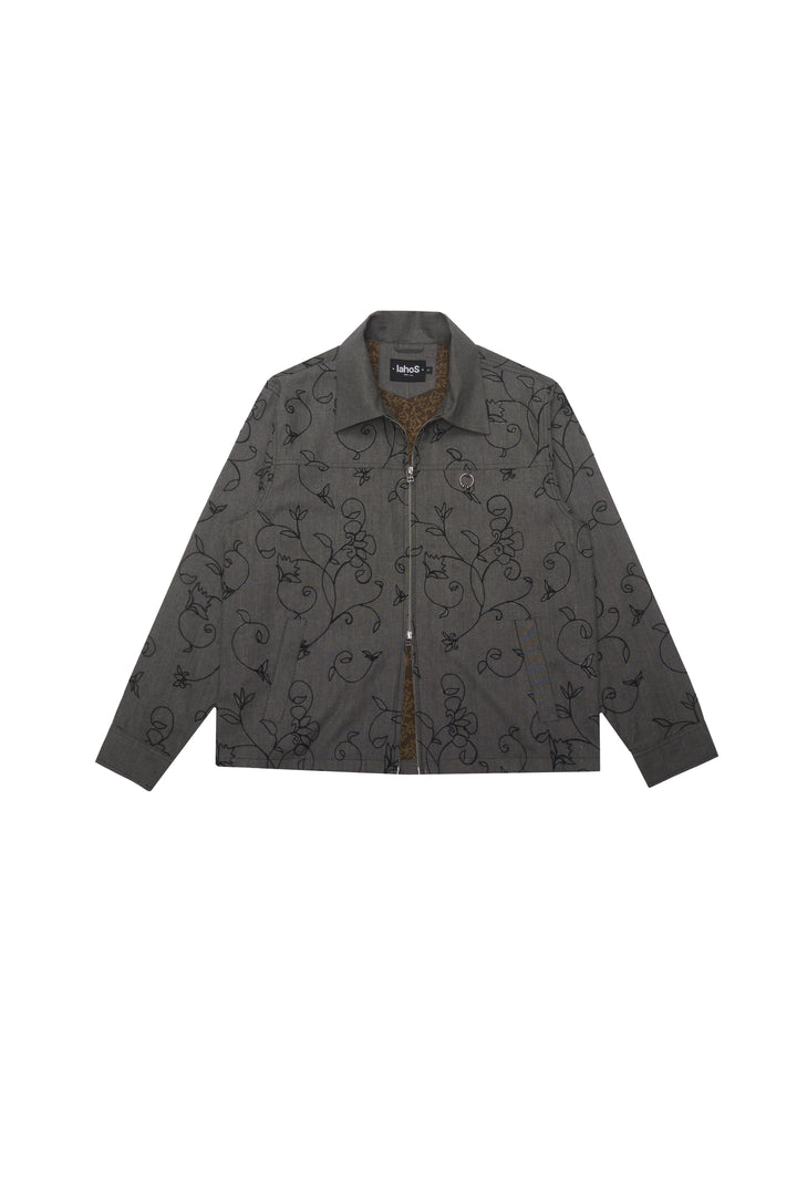 Ash Grey Chained Kam Jacket