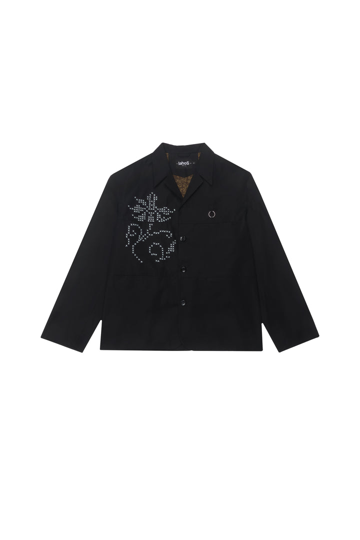 Black Notched Lapel Jacket