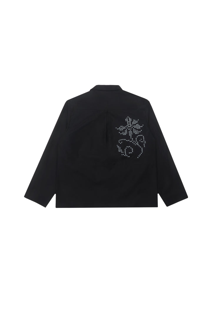 Black Notched Lapel Jacket