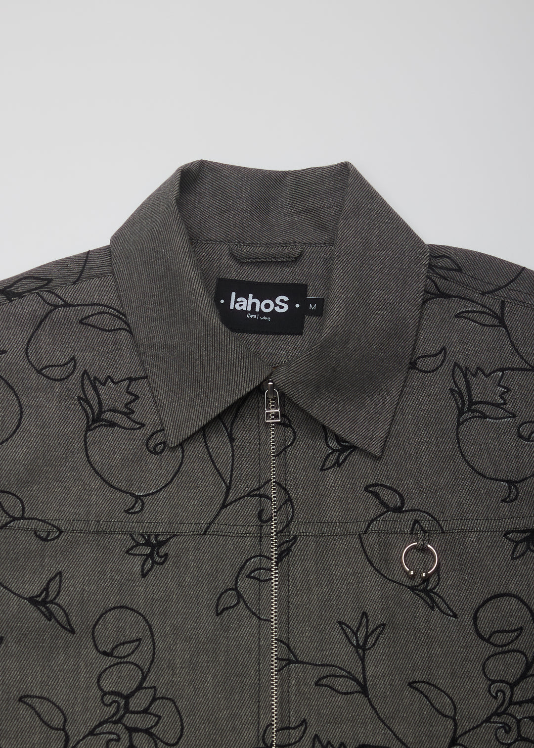 Ash Grey Chained Kam Jacket