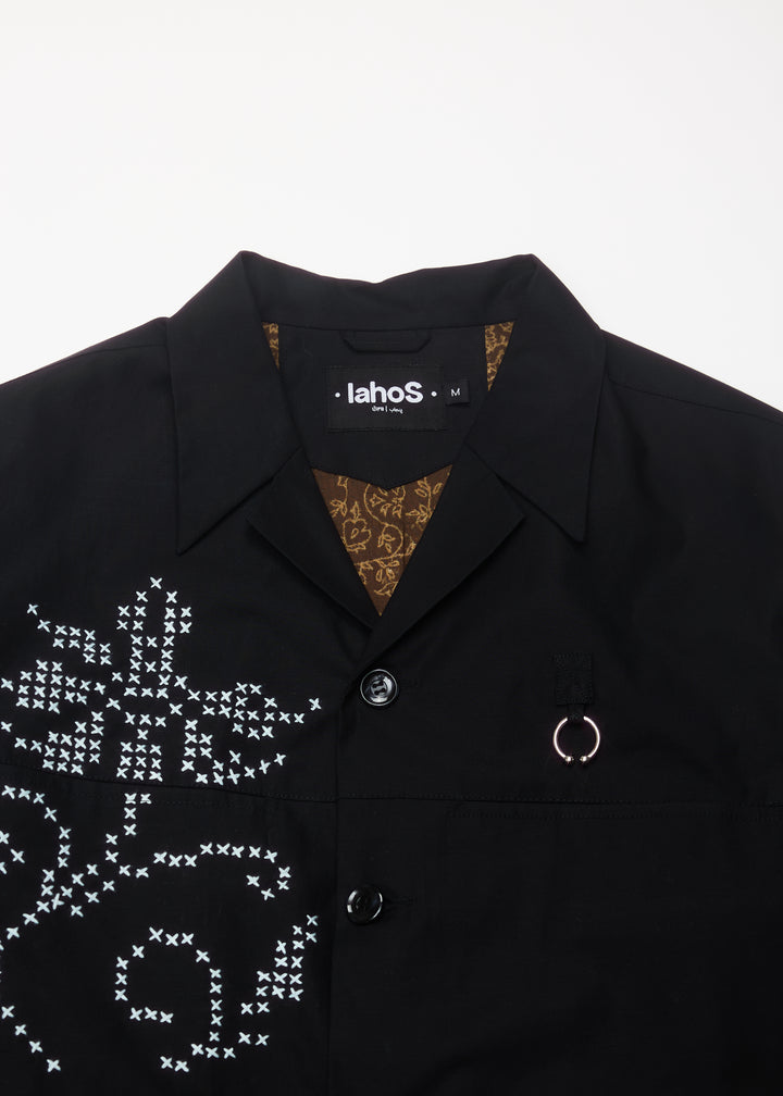 Black Notched Lapel Jacket