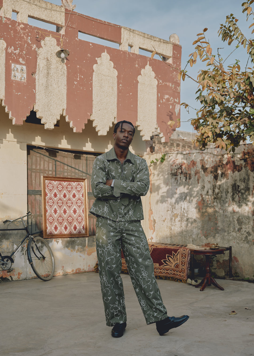 Olive Chained Kam Jacket