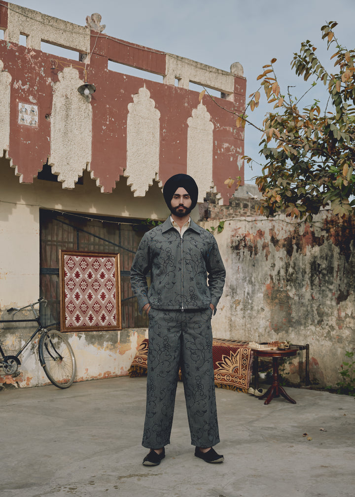 Ash Grey Chained Kam Pants