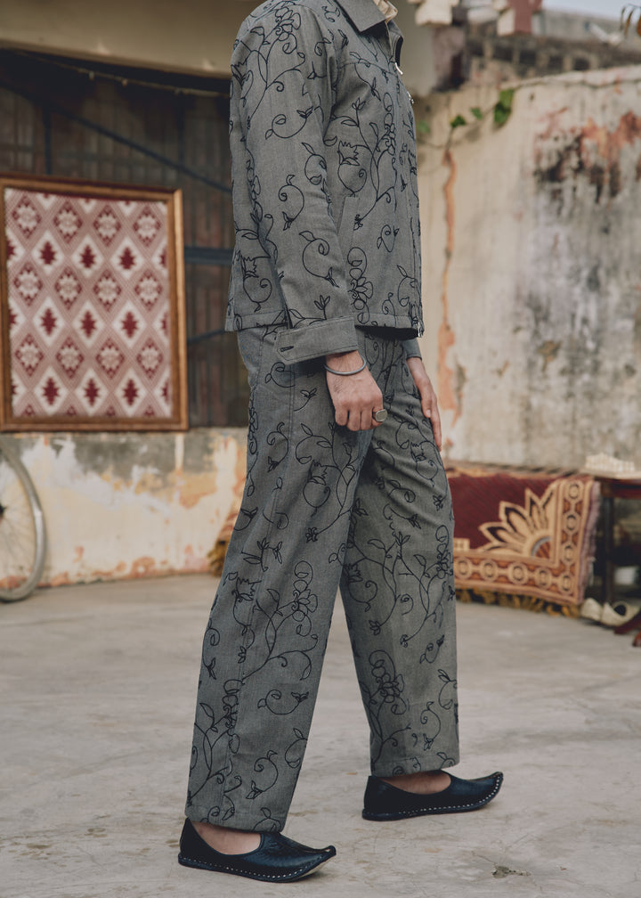 Ash Grey Chained Kam Pants