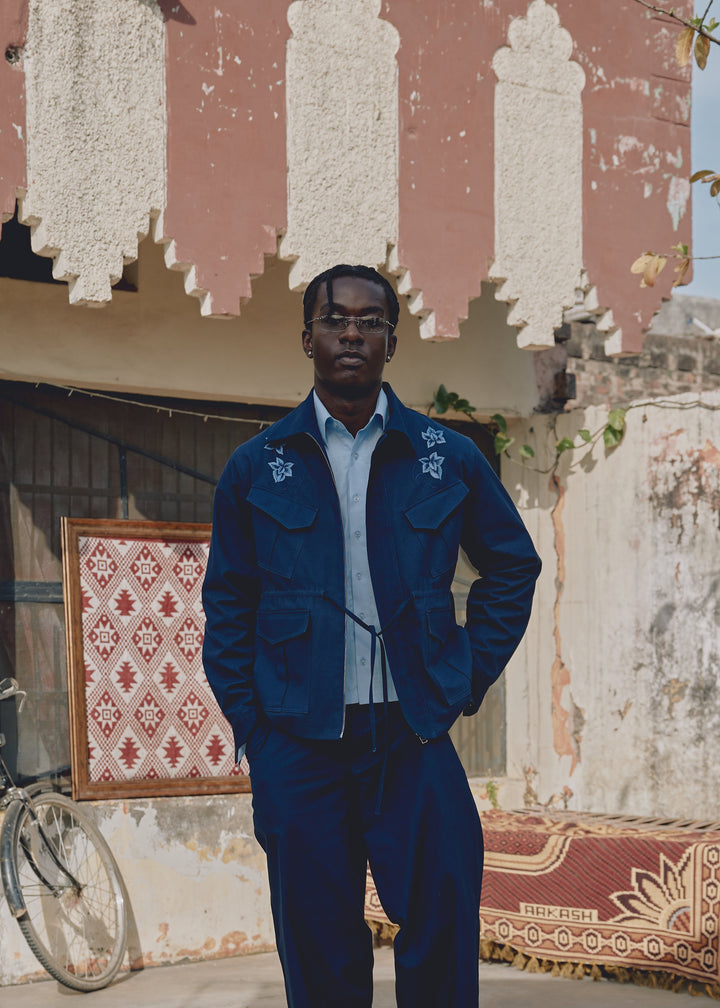 Navy Khet Jacket