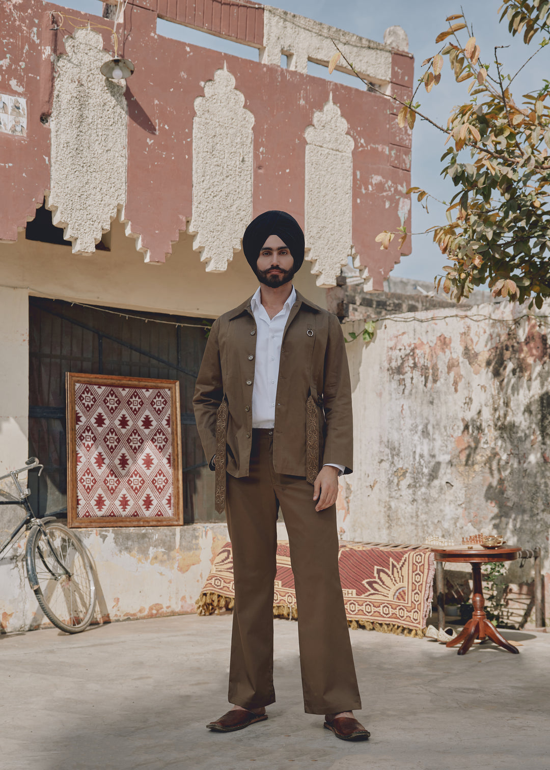 Brown PU Trousers