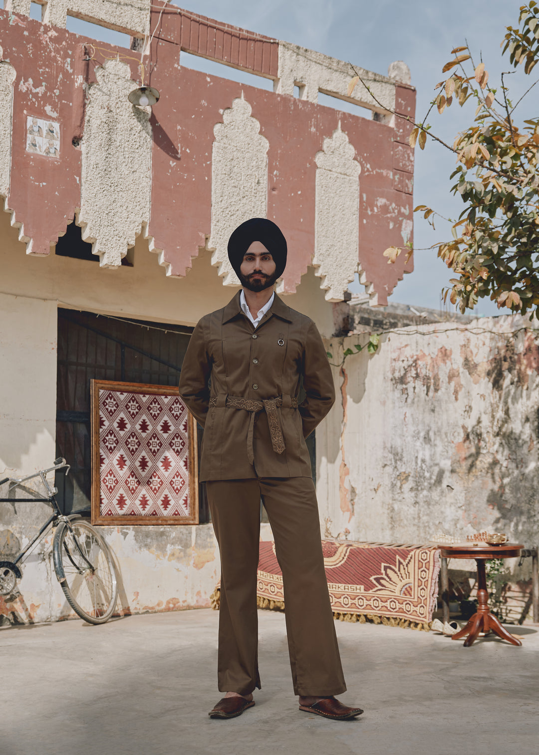 Brown PU Trousers