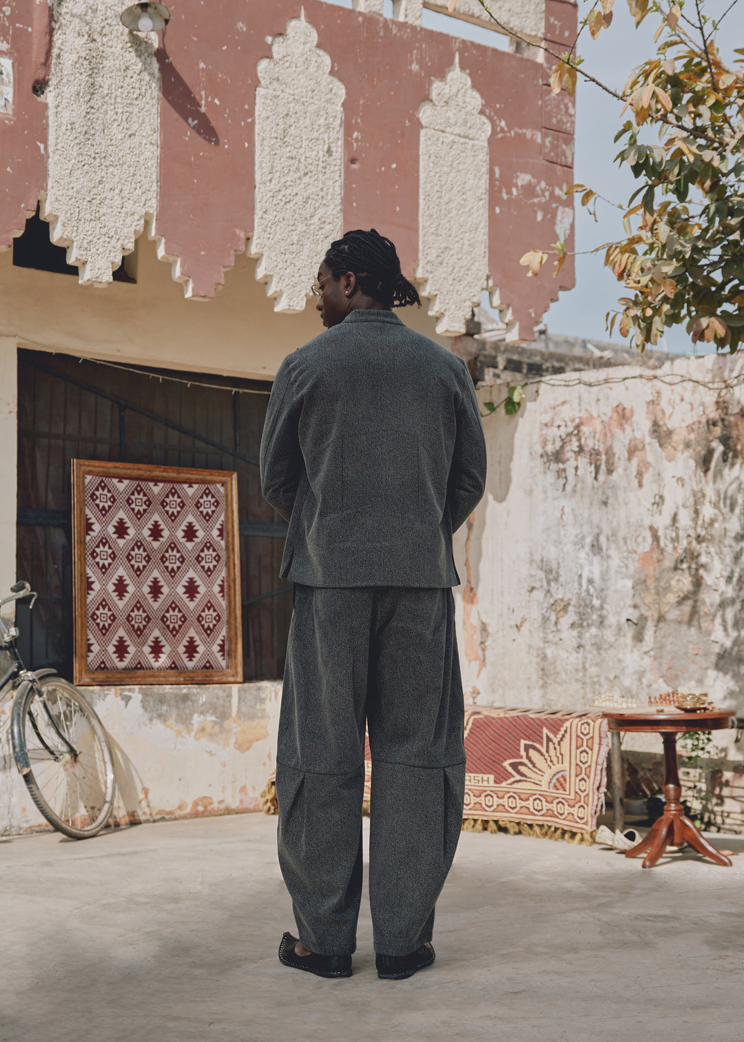 Washed Black Form Jacket