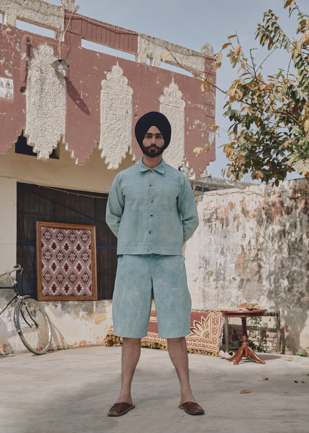 Washed Blue Kam Shorts II