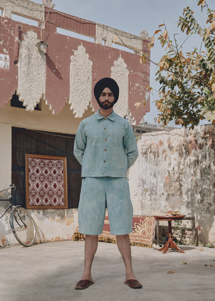 Washed Blue Kam Shorts II
