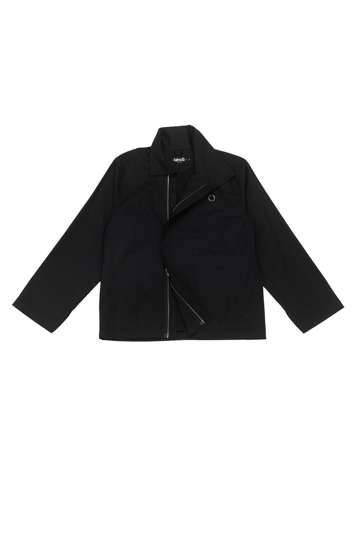 Black Striped Lapetna Jacket