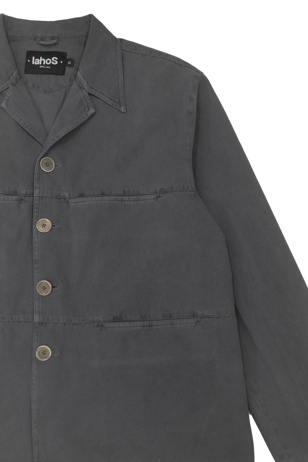 Grey Notched Lapel Jacket